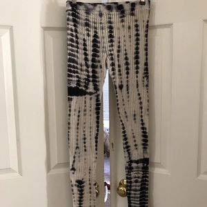 Knit leggings tie dye